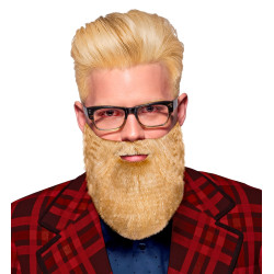 Plné fúzy, blond, s gumičkou